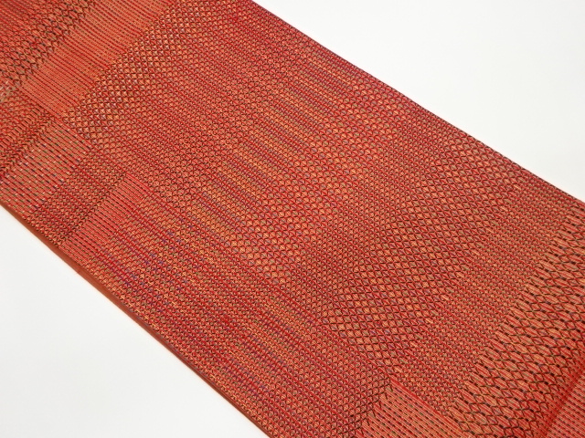 変わり縞模様織出し全通袋帯